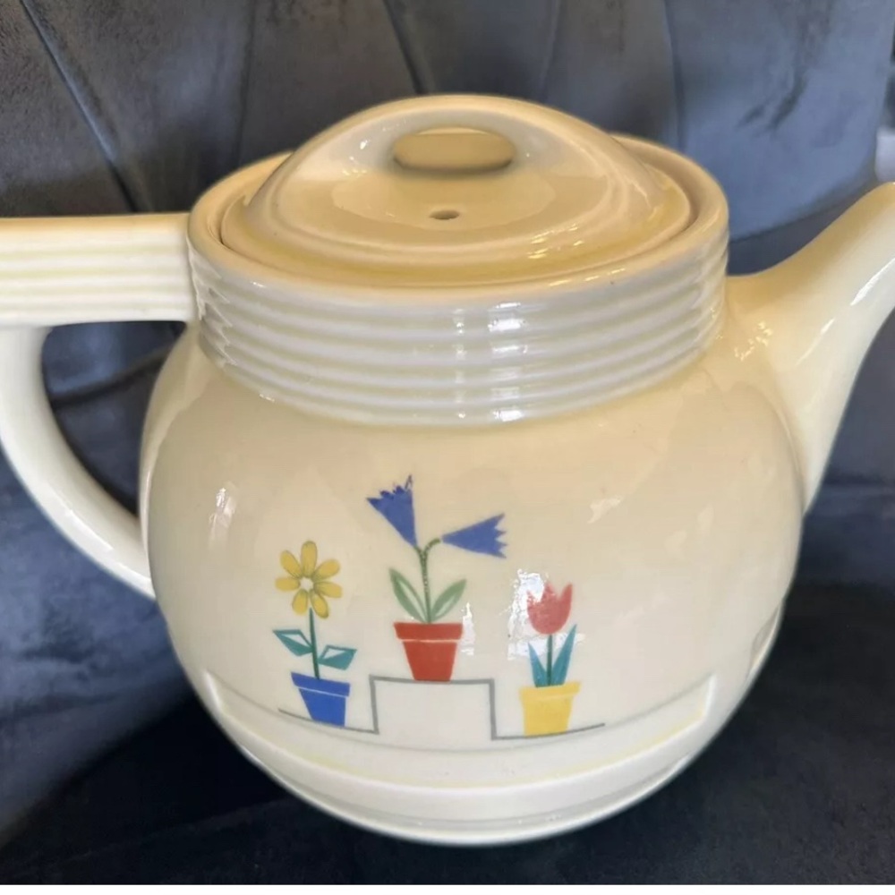 Vintage Enterprise Aluminum Drip-O-Lator Coffee Pot Ceramic